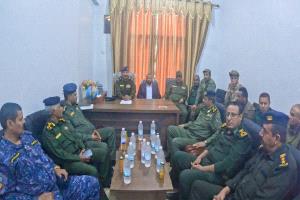 إتمام عملية الاستلام والتسليم بين اللواء القبة والعميد الثوير في إدارة أمن الضالع