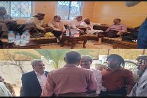 وزير الدفاع ووكيل وزارة الداخلية وشخصيات عسكرية واجتماعية يشاركون رئيس الوزراء السابق بن بريك افراحه بعرس نجل أخيه