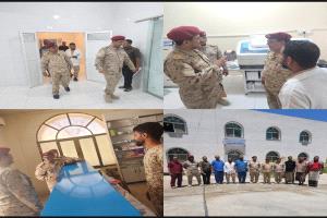 مدير دائرة الخدمات الطبية العسكرية العميد د.سيف علي حسن يزور المستشفى العسكري بالمكلا ويشيد بخدماته