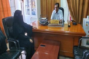 مدير عام مديرية القطن يلتقي مدير إدارة تنمية المراة بديوان السلطة المحلية