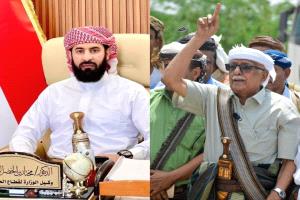 عضو مجلس الشورى الشيخ علي القفيش يهنئ الدكتور مختار الرباش بتعيينه محافظًا لمحافظة أبين