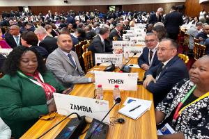 اليمن يشارك أعمال المؤتمر الوزاري الرابع عشر لمنظمة التجارة العالمية في الكاميرون بوفد ترأسه وزير الصناعة والتجارة