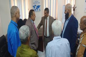 نائب وزير الخدمة المدنية يتفقد الانضباط الوظيفي في المؤسسة العامة للتأمينات الاجتماعية وبنك التسليف التعاوني الزراعي كاك بنك