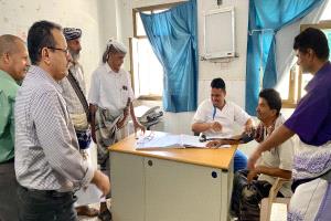 مدير عام الوضيع يتفقد العمل في مستشفى المديرية العام عقب اجازة العيد