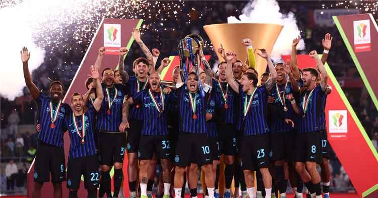 إنتر ميلان يتوج بلقب كأس إيطاليا للمرة العاشرة في تأريخه 