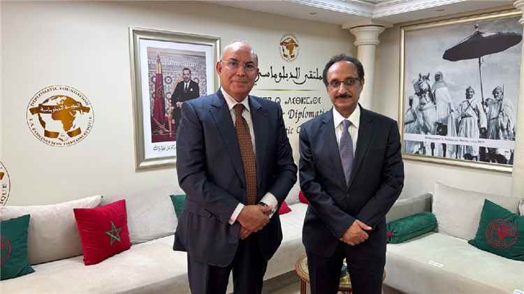 السفير الأصبحي يبحث مع نائب رئيس مجلس النواب المغربي تعزيز التعاون البرلماني