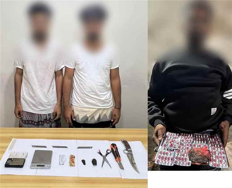 إدارة مكافحة المخدرات بعدن تضبط ثلاثة متهمين بحوزتهم حشيش وحبوب مخدرة في عمليتين منفصلتين