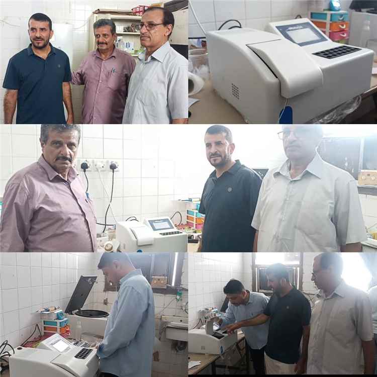 مكتب صحة عدن يزوّد مجمع حاشد الصحي بجهاز مخبري متطور لتعزيز الخدمات التشخيصية