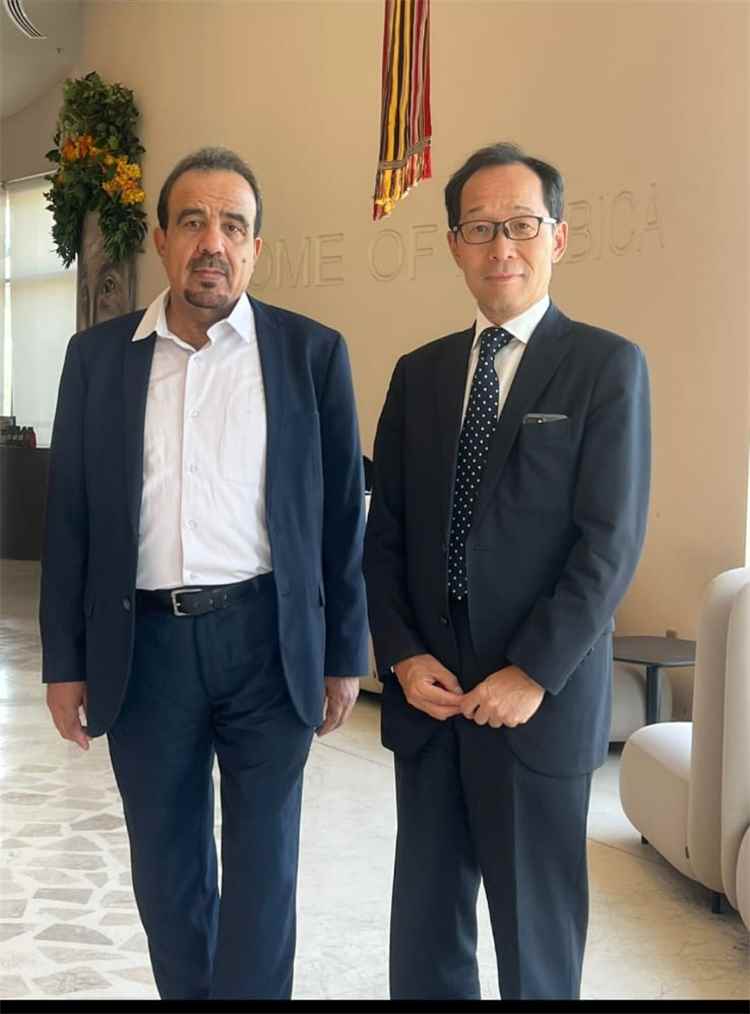 نائب رئيس الائتلاف يلتقي سفير اليابان لدى بلادنا ويبحثان مستجدات الأوضاع اليمنية