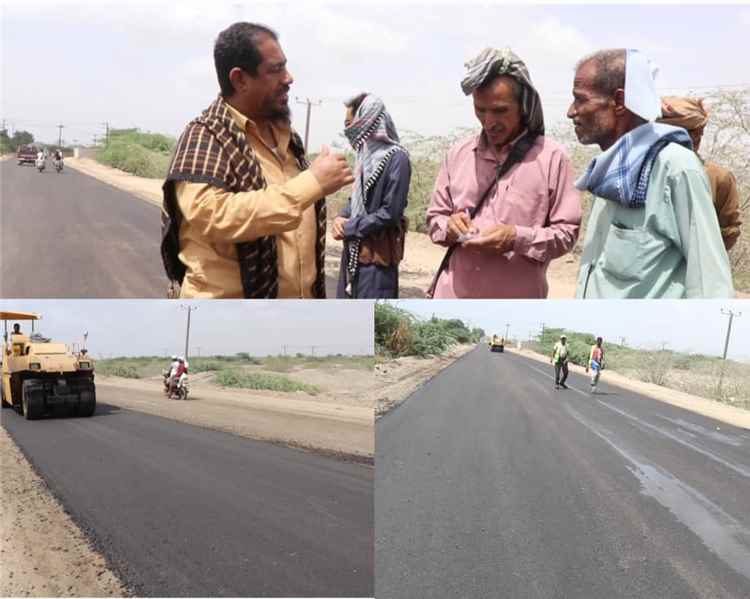 مدير عام خنفر يتفقد سير العمل في مشروع إعادة تأهيل طريق جعار – الحصن – باتيس