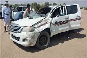حادث مروري في شبوة يودي بحياة طالب ويصيب آخرين