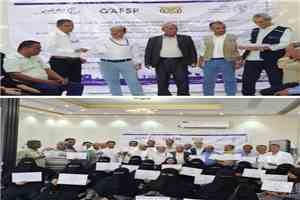 اختتام ورشة تدريبية لتعزيز قدرات مدربي مدارس أعمال المزارعين في تعز