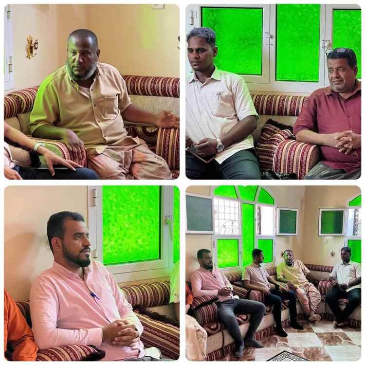 مدير مكتب الصحة بالشحر يطمئن على صحة مسؤول الوحدة الصحية شاهه