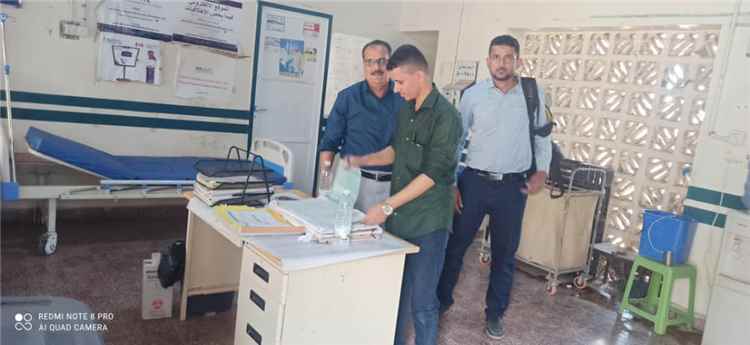 مدير الترصد الوبائي ينفذ نزولاً ميدانياً لمديريتي المسيمير والقبيطة لمتابعة الوضع الوبائي