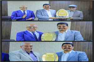 وكيل هيئة الطيران المدني يكرم ثلاثة من قيادات الهيئة السابقين وفاءً لعطاءاتهم المتميزة