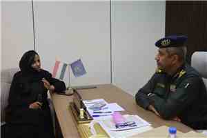 العميد الجابري يبحث مع المعهد الأوروبي للسلام تحديات المياه والزراعة بحضرموت