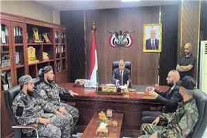 وزير الصناعة والتجارة يستقبل قائد قوات أمن المنشآت