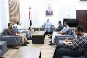 الوزير البكري  يلتقي وكيل محافظة ريمة لشؤون الشباب ويوجه بدعم الأنشطة الشبابية والرياضية