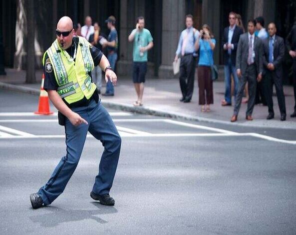 تنظيم السير بالتهريج