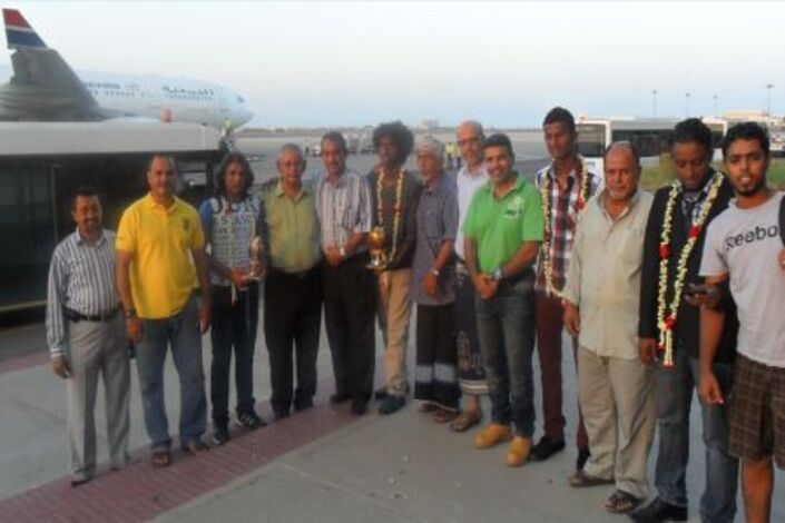 استقبال رسمي لأبطال منتخبنا للتنس