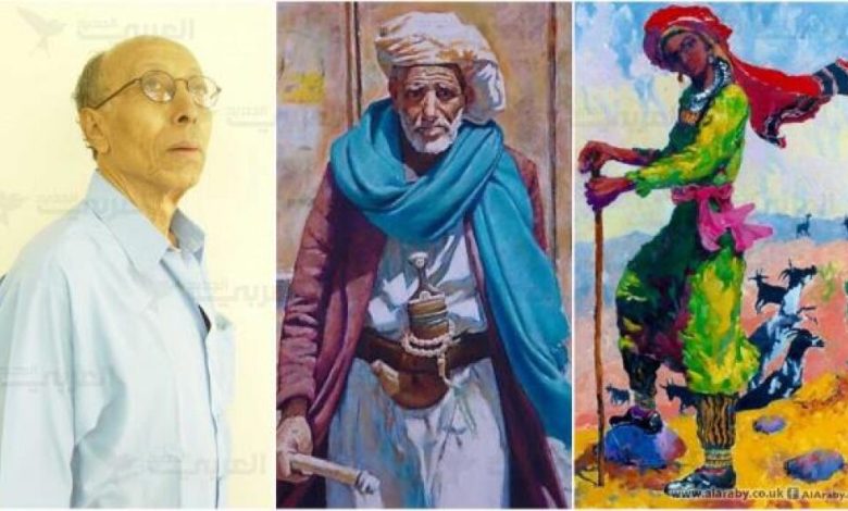 بحثا عن الخبز..لوحات هاشم علي الفريدة على رصيف بتعز