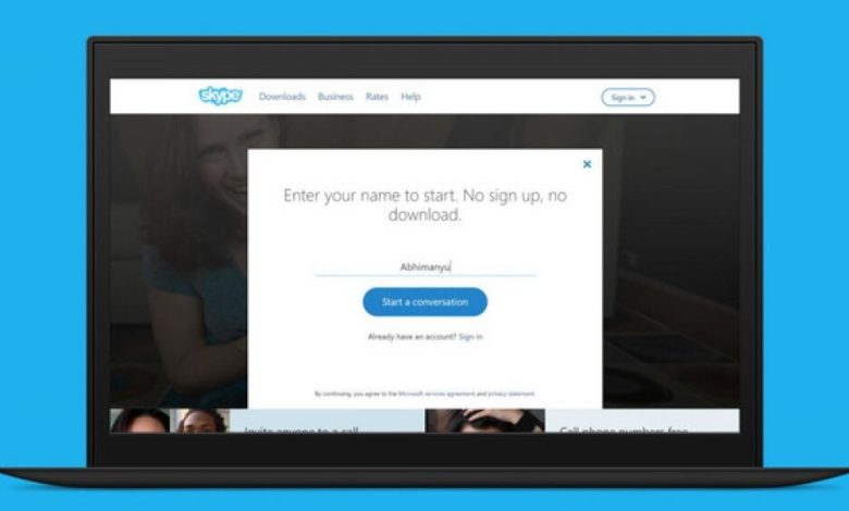 كيف تجري مكالمات باستخدام "سكايب" دون الحاجة إلى حساب؟