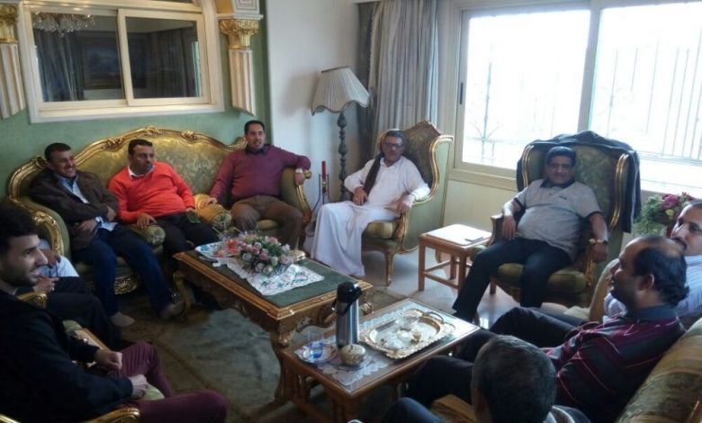 وزير الشباب والرياضة البكري يطمئن على صحة الشخصية الشبابية والاجتماعية محمد بن علي جابر