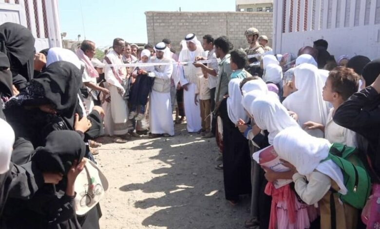 الهلال الاحمر الاماراتي  يفتتح 15 مدرسة على امتداد الساحل الغربي  بعد تأهيلها وتأثيثها