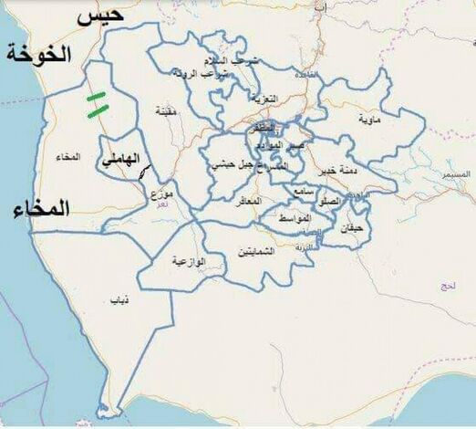 هذه خريطة تعز