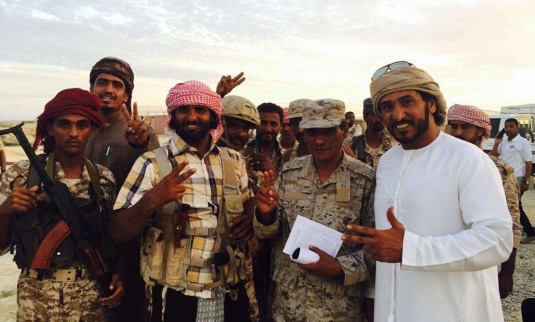 البحسني يبعث برقية عزاء إلى قيادات دولة الإمارات والهلال الأحمر وقوات التحالف بوفاة حمدان صالح المنهالي