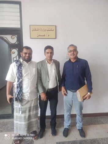المطري يهنئ نورس بركات بتعيينه مديرا لمكتب النقل عدن